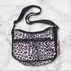 LeSportsac Leopard Print Crossbody Shoulder Bag Purse